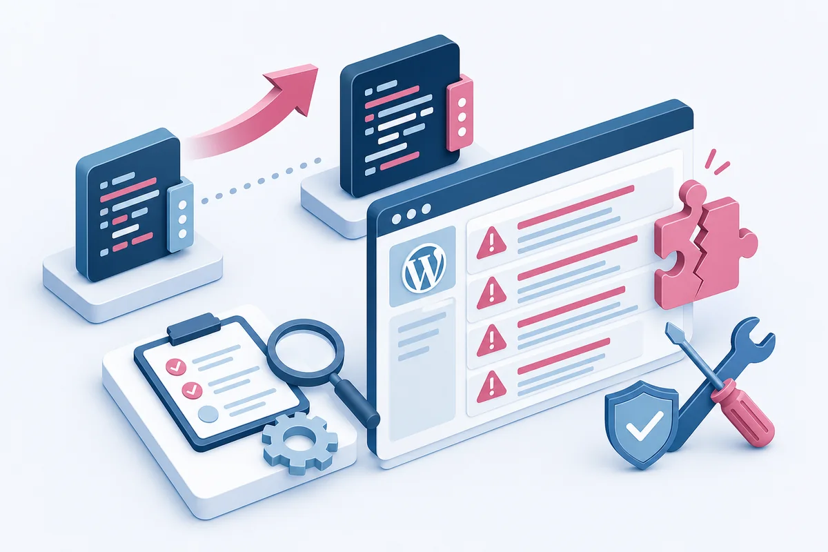 PHPバージョンを上げたらWordPressが動かない・警告だらけになった時の復旧